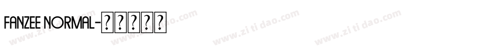 Fanzee Normal字体转换